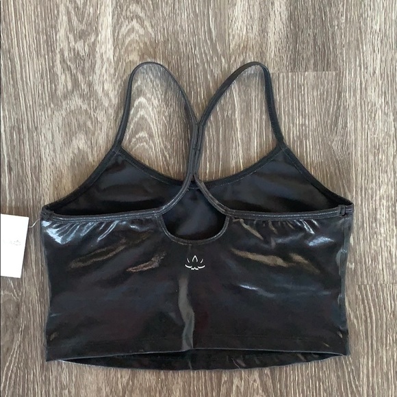 Beyond Yoga Faux Leather Crop Tank - Picture 2 of 6